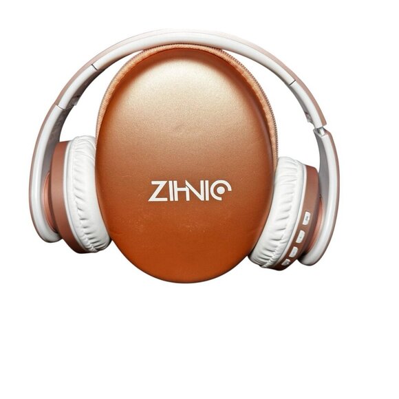ZIHNIC Bluetooth Headphones‎ Overear Foldable Wireless/Wired Headset Rose Gold - Picture 2 of 5